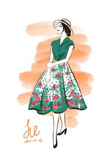 时光针线 复古服装设计手稿中的灵感与传承